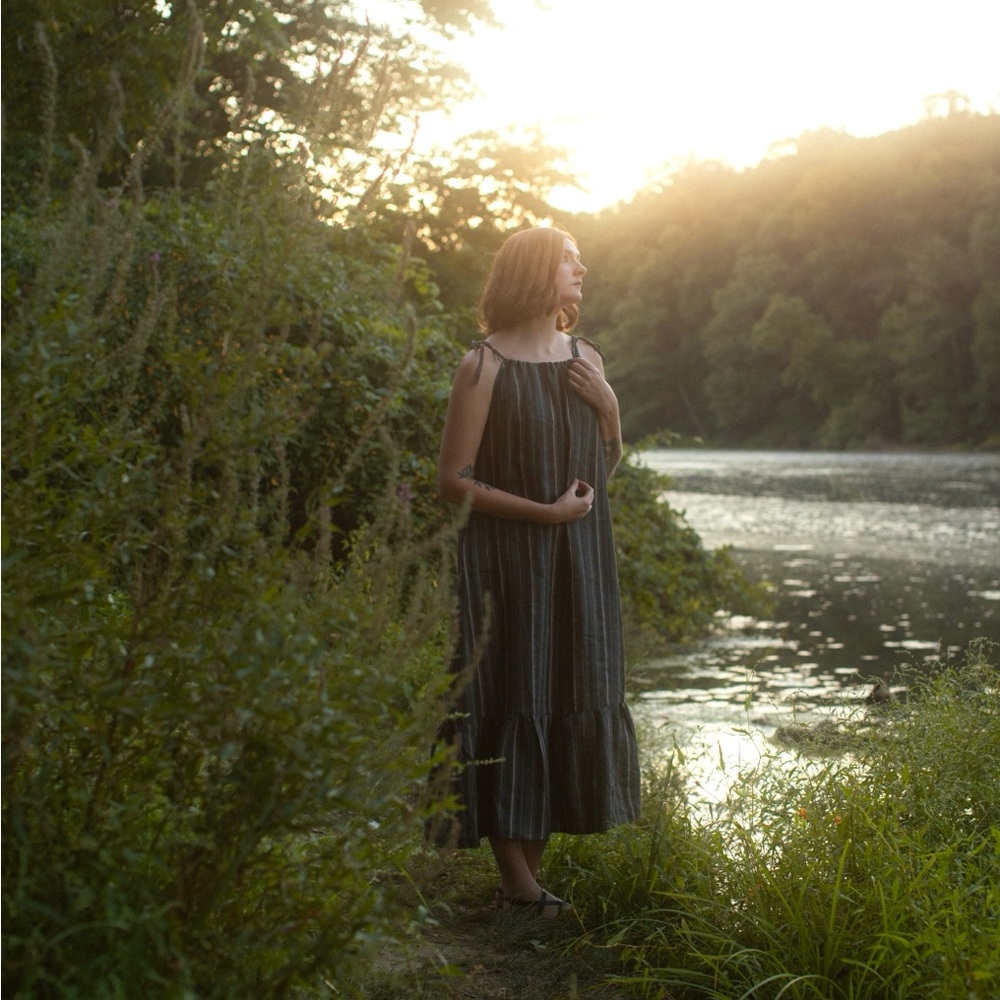 Voriagh Lina Dress, Natural Linen
